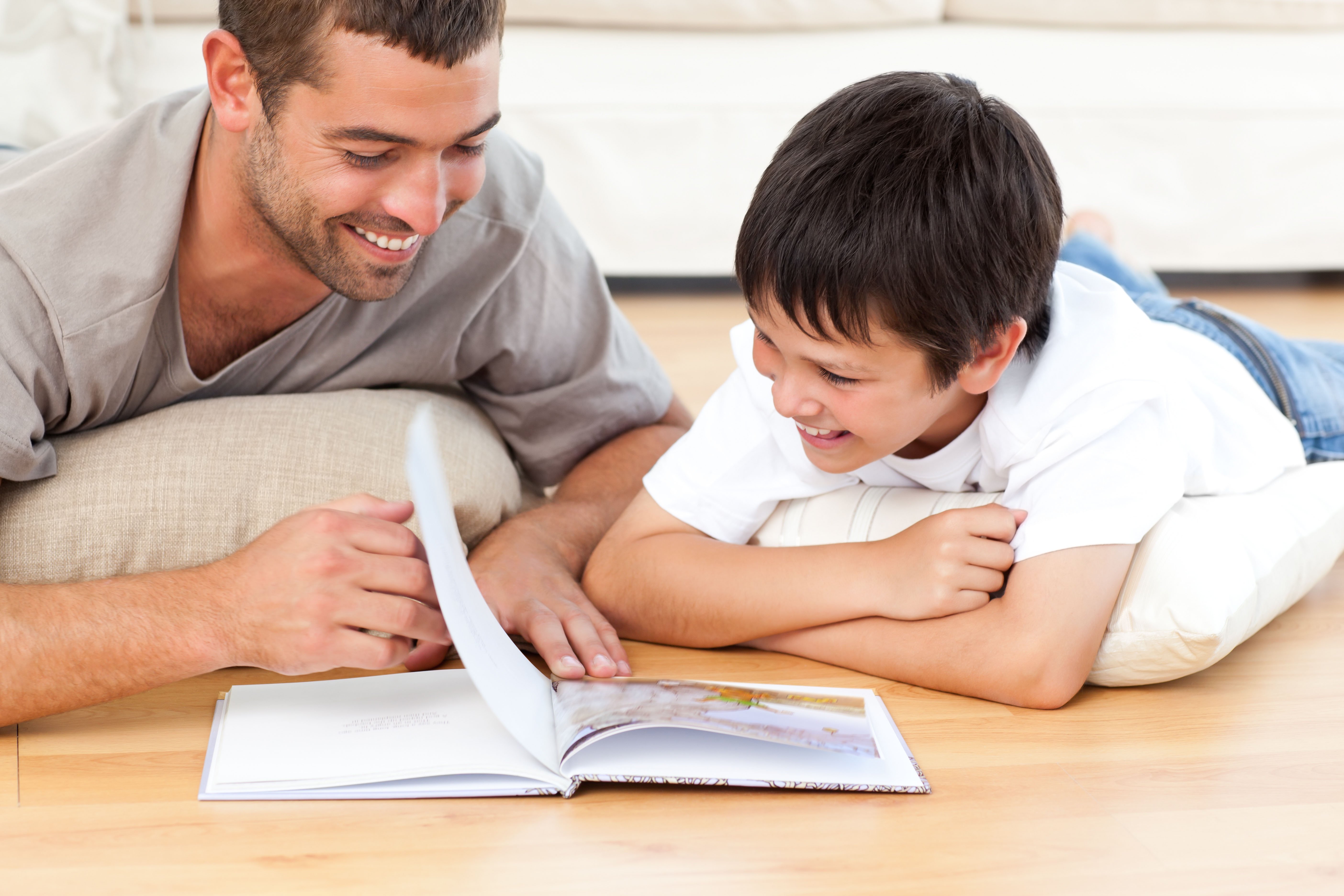 Parent and child communicating